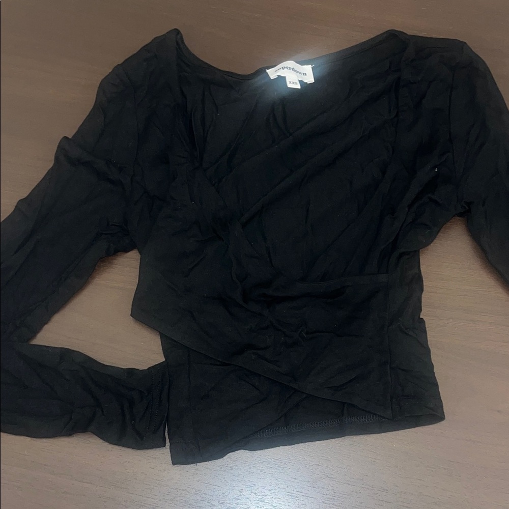 Superdown Black Crop Top